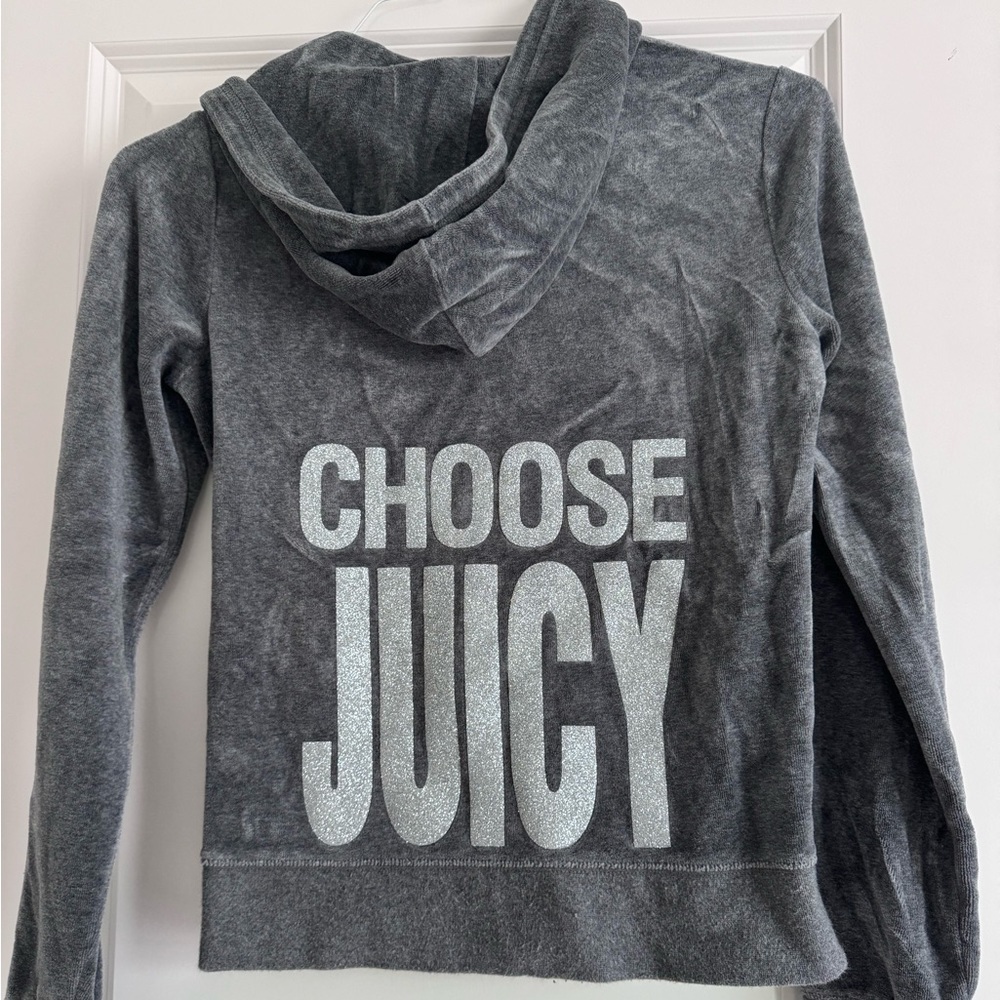Juicy Couture Bling Hoodie - Grey